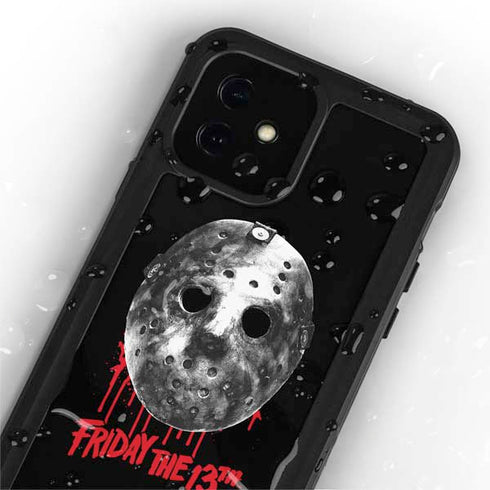 Warner Bros Friday the 13th Jason Voorhees Dripping Mask iPhone 12 Mini Waterproof Case