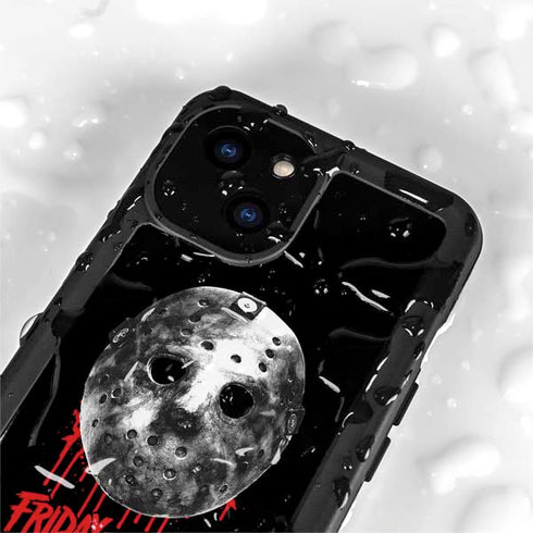 Warner Bros Friday the 13th Jason Voorhees Dripping Mask iPhone 13 Mini Waterproof Case