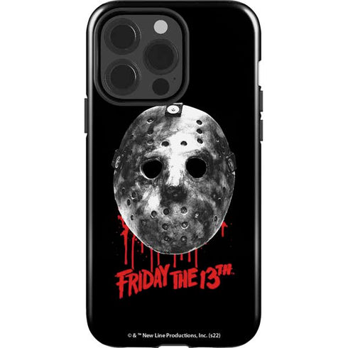 Warner Bros Friday the 13th Jason Voorhees Dripping Mask iPhone 13 Pro Impact Case
