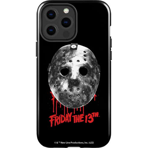Warner Bros Friday the 13th Jason Voorhees Dripping Mask iPhone 13 Pro Max Impact Case