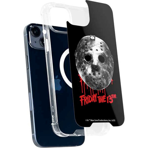 Warner Bros Friday the 13th Jason Voorhees Dripping Mask iPhone 15 Plus MagSafe Case