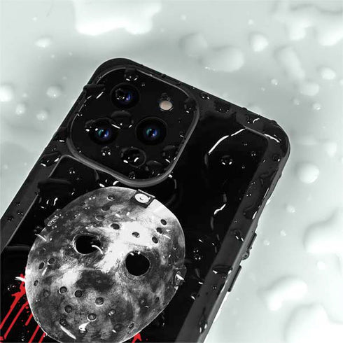 Warner Bros Friday the 13th Jason Voorhees Dripping Mask iPhone 14 Pro Max Waterproof Case