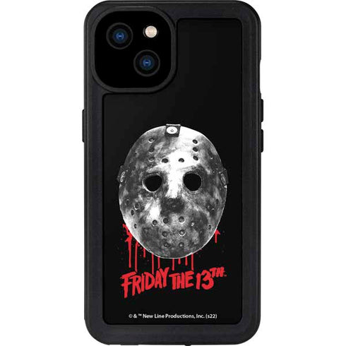 Warner Bros Friday the 13th Jason Voorhees Dripping Mask iPhone 15 Plus Waterproof Case