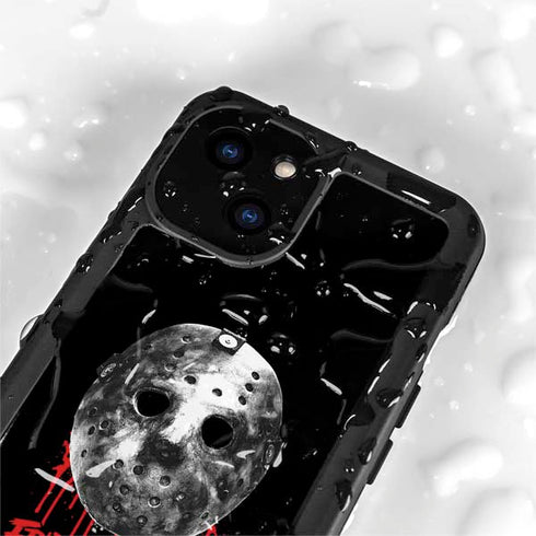 Warner Bros Friday the 13th Jason Voorhees Dripping Mask iPhone 15 Plus Waterproof Case