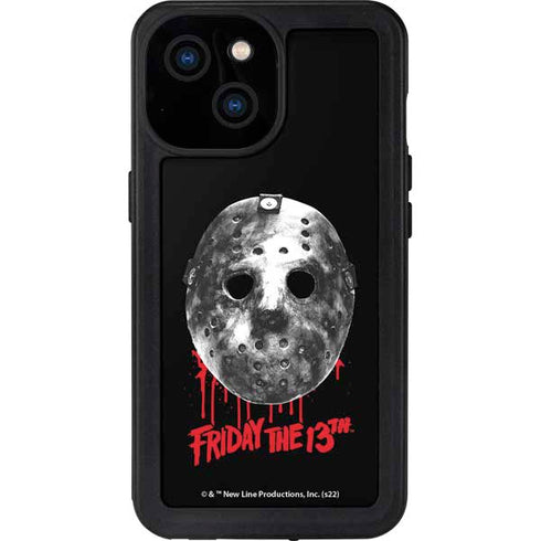 Warner Bros Friday the 13th Jason Voorhees Dripping Mask iPhone 15 Waterproof Case