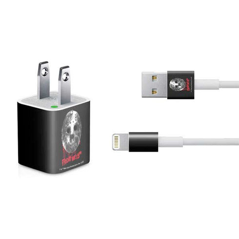 Warner Bros Friday the 13th Jason Voorhees Dripping Mask iPhone Charger (5W USB) Skin