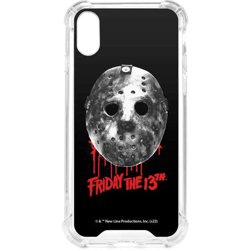 Warner Bros Friday the 13th Jason Voorhees Dripping Mask iPhone XS Clear Case