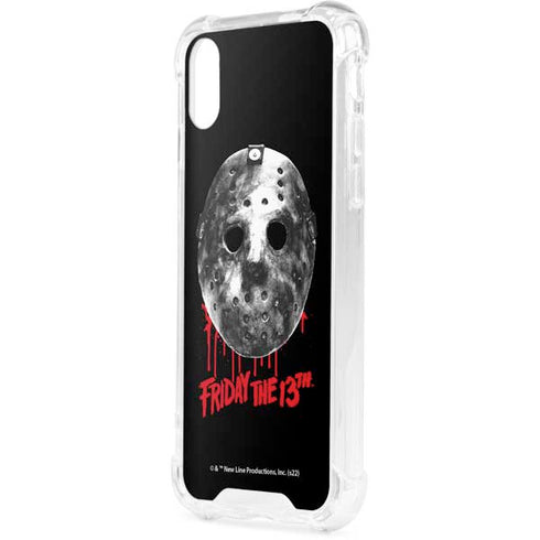 Warner Bros Friday the 13th Jason Voorhees Dripping Mask iPhone XS Clear Case