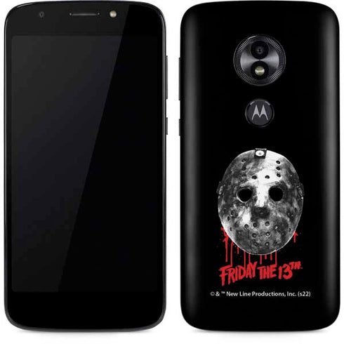 Warner Bros Friday the 13th Jason Voorhees Dripping Mask Moto E5 Play Skin