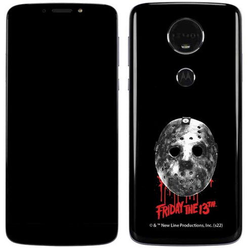 Warner Bros Friday the 13th Jason Voorhees Dripping Mask Moto E5 Plus Skin