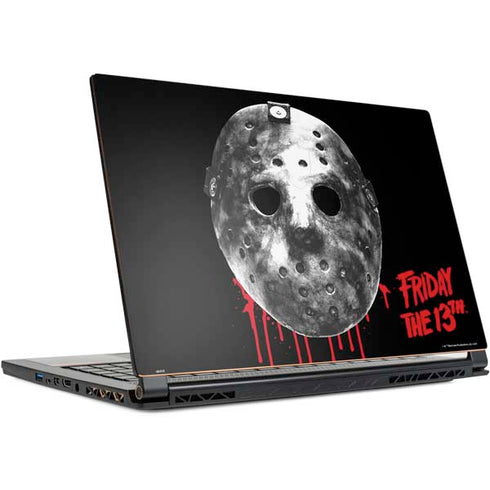 Warner Bros Friday the 13th Jason Voorhees Dripping Mask MSI GS65 Stealth Laptop Skin