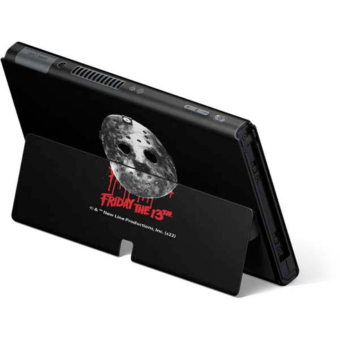 Warner Bros Friday the 13th Jason Voorhees Dripping Mask Nintendo Switch OLED (2021) Skin