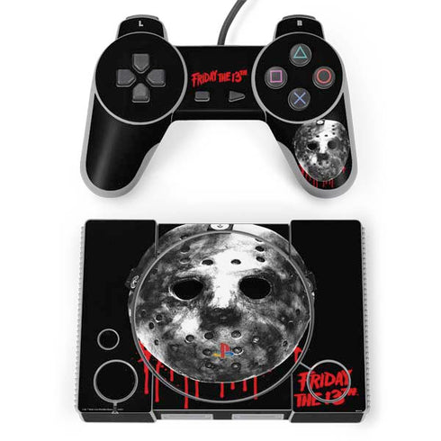 Warner Bros Friday the 13th Jason Voorhees Dripping Mask PlayStation Classic Bundle Skin