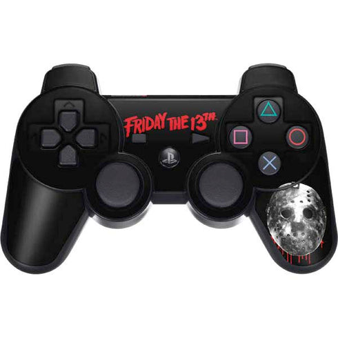 Warner Bros Friday the 13th Jason Voorhees Dripping Mask PS3 Dual Shock wireless controller Skin