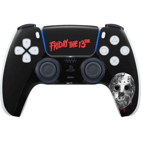 Warner Bros Friday the 13th Jason Voorhees Dripping Mask PS5 Controller Skin