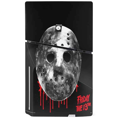 Warner Bros Friday the 13th Jason Voorhees Dripping Mask PS5 Slim Disk Bundle Skin