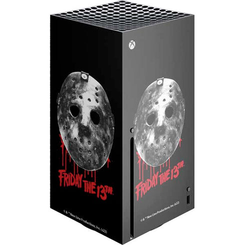 Warner Bros Friday the 13th Jason Voorhees Dripping Mask Xbox Series X Console Skin