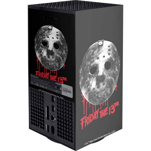 Warner Bros Friday the 13th Jason Voorhees Dripping Mask Xbox Series X Console Skin