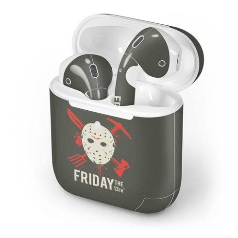 Warner Bros Friday the 13th Jason Voorhees Mask Apple AirPods 2 Skin