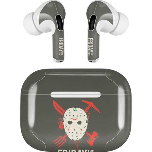 Warner Bros Friday the 13th Jason Voorhees Mask Apple AirPods Pro Skin
