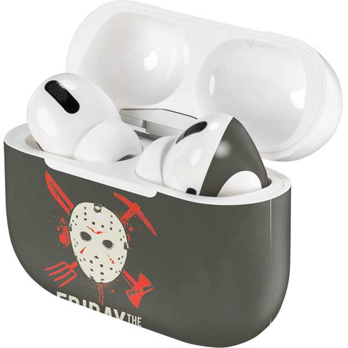 Warner Bros Friday the 13th Jason Voorhees Mask Apple AirPods Pro Skin