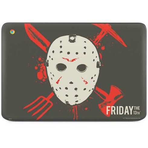 Warner Bros Friday the 13th Jason Voorhees Mask HP Chromebook Skin