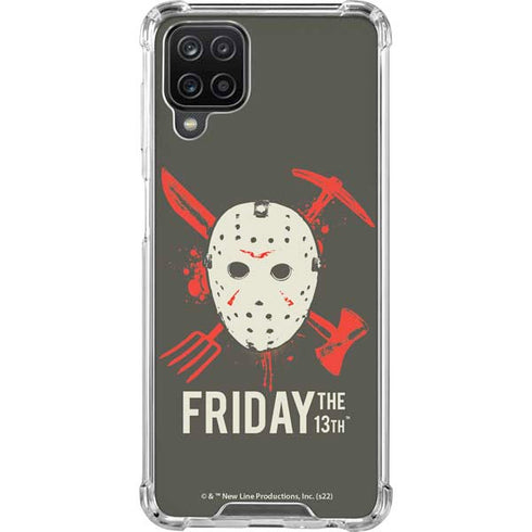 Warner Bros Friday the 13th Jason Voorhees Mask Galaxy A12 Clear Case