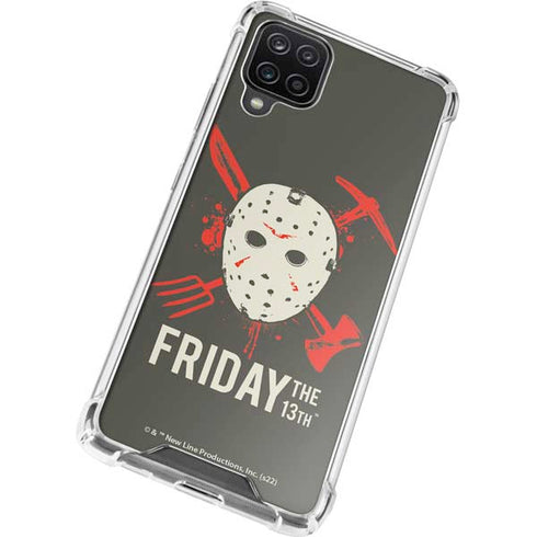 Warner Bros Friday the 13th Jason Voorhees Mask Galaxy A12 Clear Case