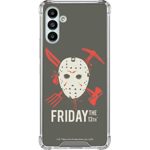 Warner Bros Friday the 13th Jason Voorhees Mask Galaxy A13 5G Clear Case