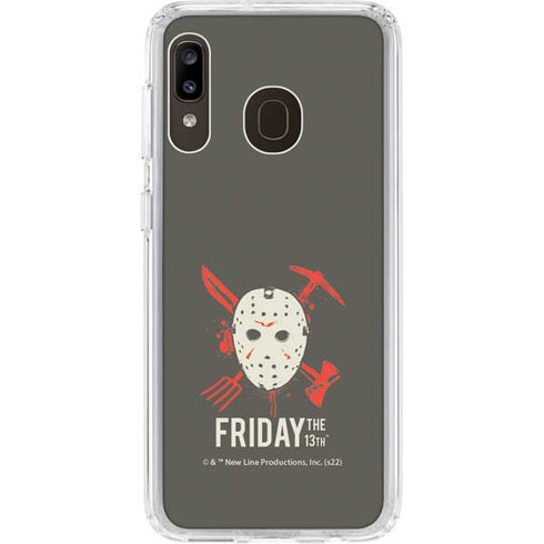 Warner Bros Friday the 13th Jason Voorhees Mask Galaxy A20 Clear Case