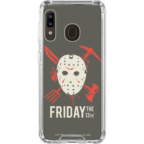 Warner Bros Friday the 13th Jason Voorhees Mask Galaxy A30 Clear Case