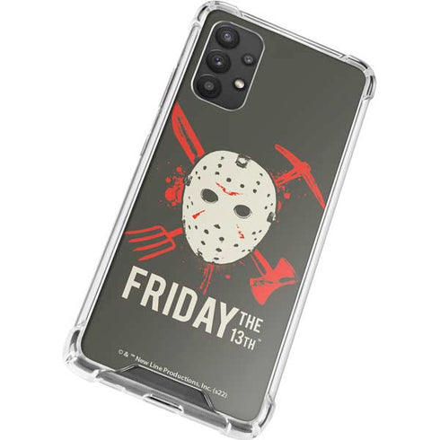 Warner Bros Friday the 13th Jason Voorhees Mask Galaxy A32 5G Clear Case