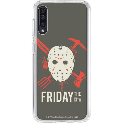 Warner Bros Friday the 13th Jason Voorhees Mask Galaxy A50 Clear Case