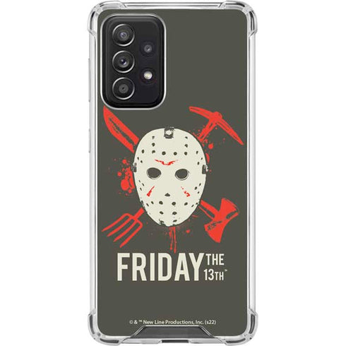 Warner Bros Friday the 13th Jason Voorhees Mask Galaxy A52 5G Clear Case