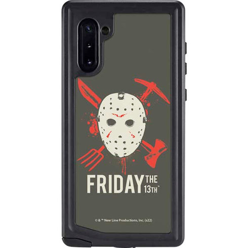 Warner Bros Friday the 13th Jason Voorhees Mask Galaxy Note 10 Waterproof Case