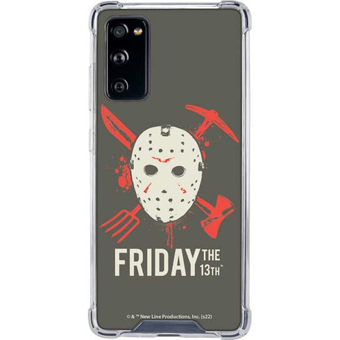 Warner Bros Friday the 13th Jason Voorhees Mask Galaxy S20 FE Clear Case