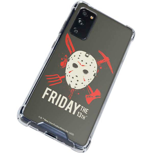 Warner Bros Friday the 13th Jason Voorhees Mask Galaxy S20 FE Clear Case