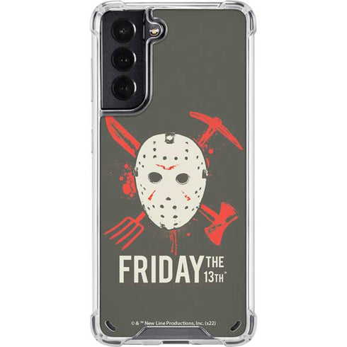Warner Bros Friday the 13th Jason Voorhees Mask Galaxy S21 5G Clear Case