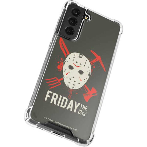Warner Bros Friday the 13th Jason Voorhees Mask Galaxy S22 Clear Case