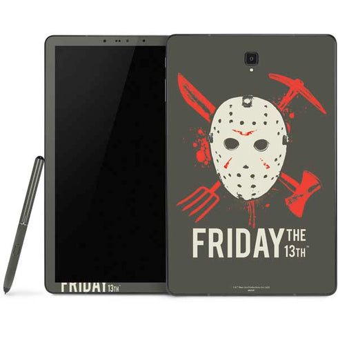 Warner Bros Friday the 13th Jason Voorhees Mask Samsung Galaxy Tab Skin