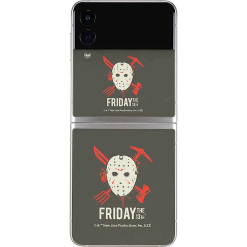 Warner Bros Friday the 13th Jason Voorhees Mask Galaxy Z Flip3 5G Skin