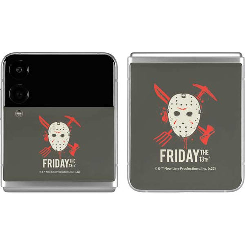 Warner Bros Friday the 13th Jason Voorhees Mask Galaxy Z Flip4 5G Skin