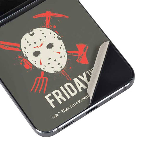 Warner Bros Friday the 13th Jason Voorhees Mask Galaxy Z Flip5 5G Skin