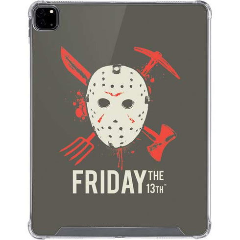 Warner Bros Friday the 13th Jason Voorhees Mask iPad Pro 12.9in (2020) Clear Case