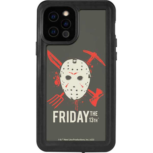 Warner Bros Friday the 13th Jason Voorhees Mask iPhone 12 Pro Waterproof Case