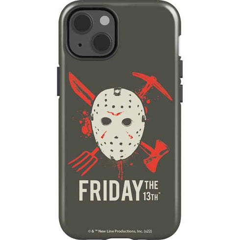 Warner Bros Friday the 13th Jason Voorhees Mask iPhone 15 Impact Case