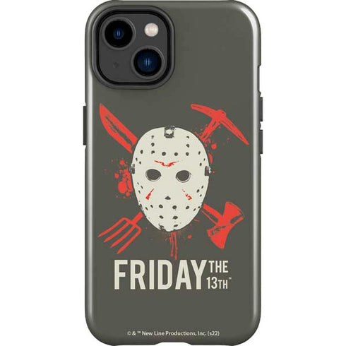 Warner Bros Friday the 13th Jason Voorhees Mask iPhone 14 Plus Impact Case