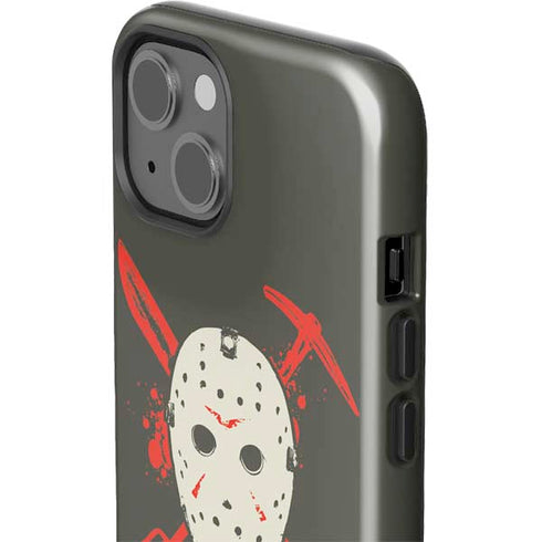 Warner Bros Friday the 13th Jason Voorhees Mask iPhone 15 Plus Impact Case