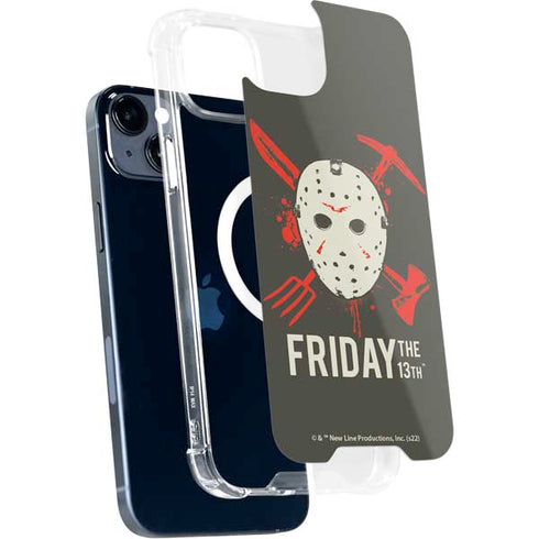 Warner Bros Friday the 13th Jason Voorhees Mask iPhone 15 Plus MagSafe Case