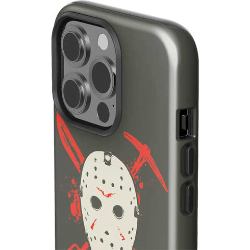 Warner Bros Friday the 13th Jason Voorhees Mask iPhone 15 Pro Impact Case